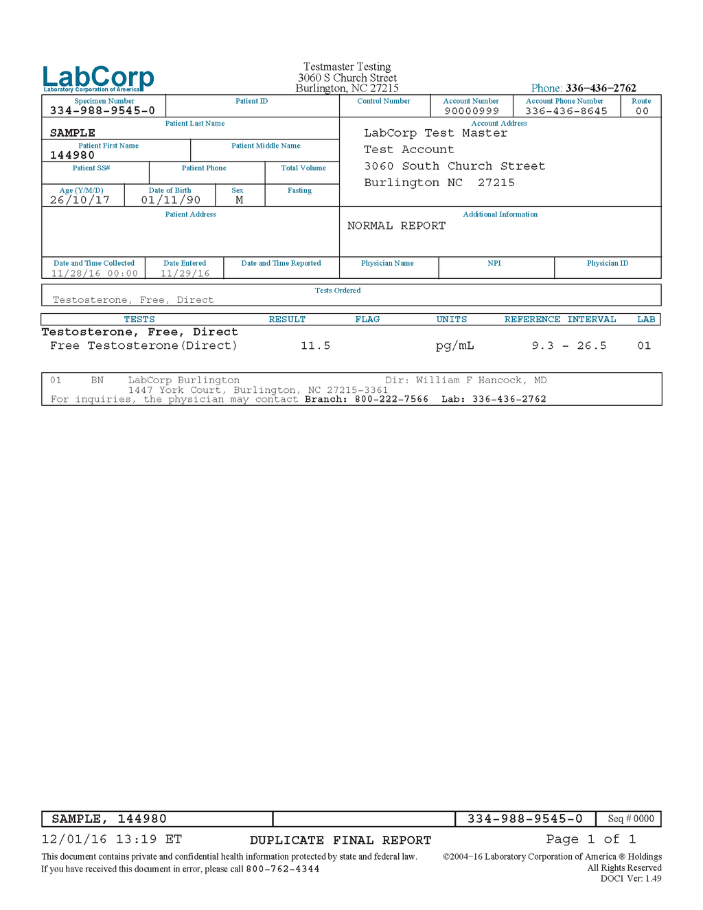 081786- Testosterona Total e Testosterona Livre